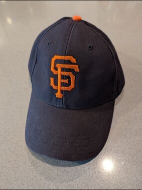 San Francisco Giants Navy and Orange Embroidered Logo Baseball Cap
